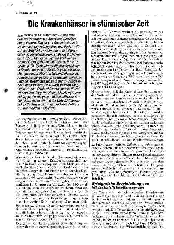 Vorschauseite 2: Die Krankenhäuser in stürmischer Zeit
