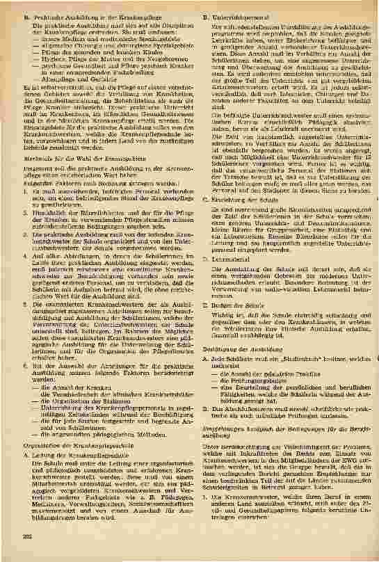 Vorschauseite 3: Memorandum über die Ausbildungsbedingungen der Krankenschwestern in den Mitgliedsstaaten der Europäischen Wirtschaftsgemeinschaft