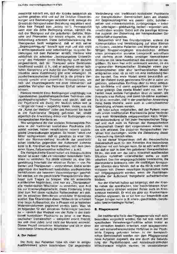 Vorschauseite 2: Therapeutische Gemeinschaft: verändertes Rollenverständnis