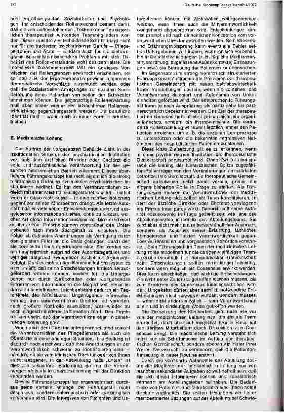 Vorschauseite 5: Therapeutische Gemeinschaft: verändertes Rollenverständnis