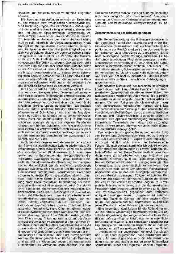 Vorschauseite 6: Therapeutische Gemeinschaft: verändertes Rollenverständnis