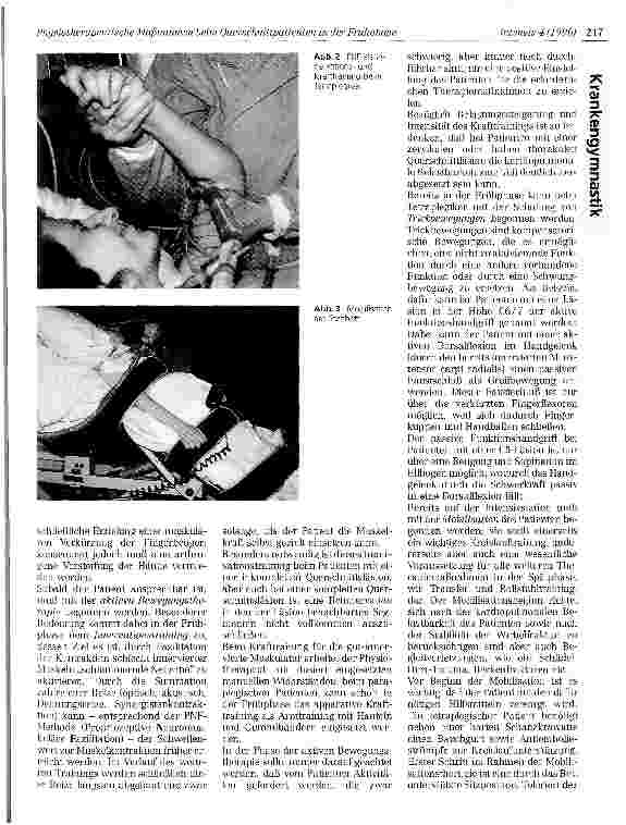 Vorschauseite 3: Physiotherapeutische Maßnahmen beim Querschnittpatienten in der Frühphase