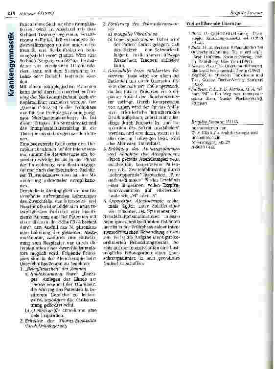 Vorschauseite 4: Physiotherapeutische Maßnahmen beim Querschnittpatienten in der Frühphase