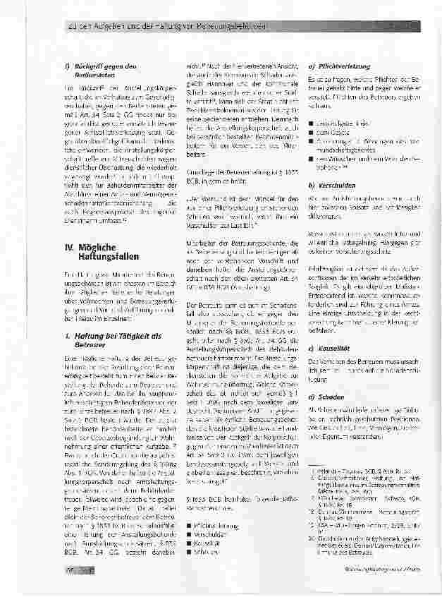 Vorschauseite 3: Zu den Aufgaben und der Haftung von Betreuungsbehörden