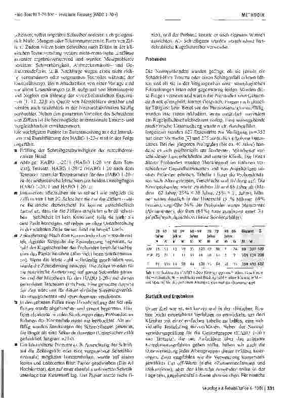 Vorschauseite 3: Normwerte für ein einfaches Verfahren zur Quantifizierung automatisierter Bewegungen über die Schreibgeschwindigkeit: Haid-Bonatti 1-20 Test - revidierte Fassung (HABO 1-20-r)