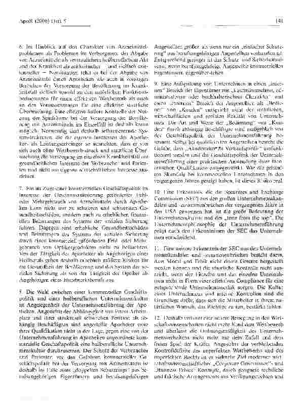 Vorschauseite 2: Verbraucherschutz und Fremdbesitzverbote