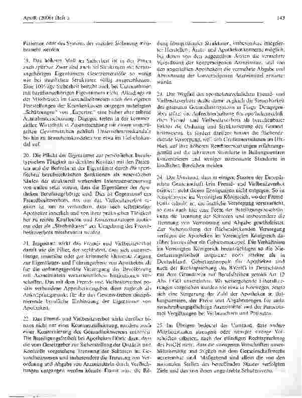 Vorschauseite 4: Verbraucherschutz und Fremdbesitzverbote