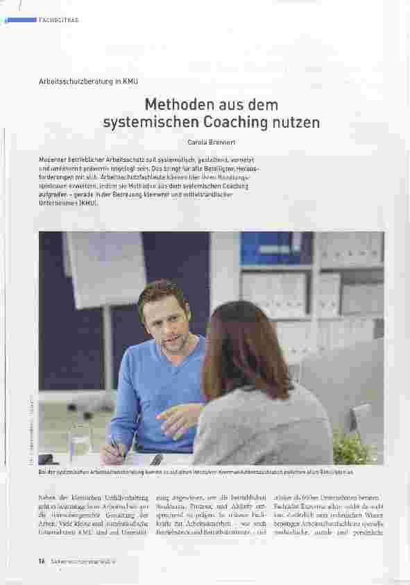 Vorschauseite 1: Methoden aus dem systemischen Coaching nutzen