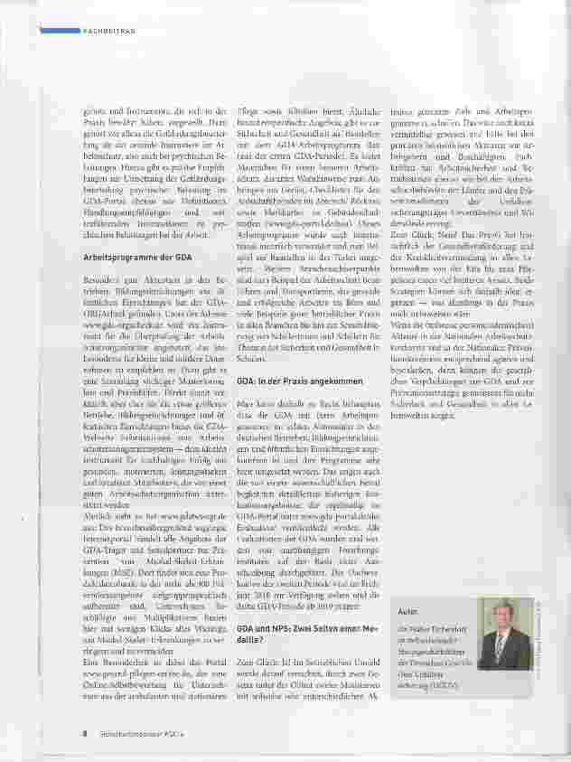 Vorschauseite 3: GDA und Nationale Präventionsstrategiezwei Seiten einer Medaille?