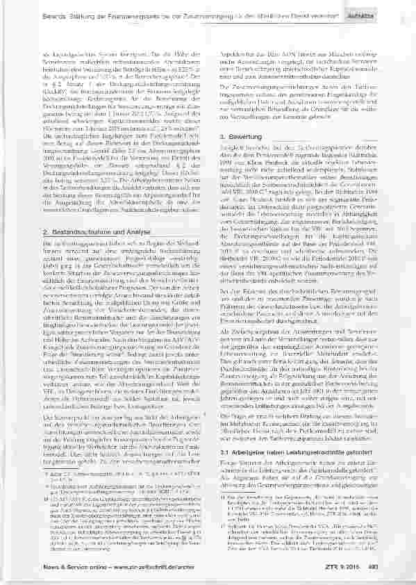 Vorschauseite 2: Stärkung der Finanzierungsseite bei der Zusatzversorgung für den öffentlichen Dienst vereinbart