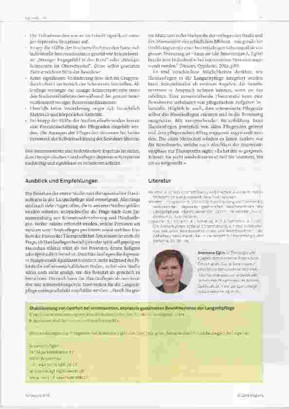 Vorschauseite 3: Handauflegen hellt die Stimmung auf Eine innovative Studie zeitigt ermutigende Resultate