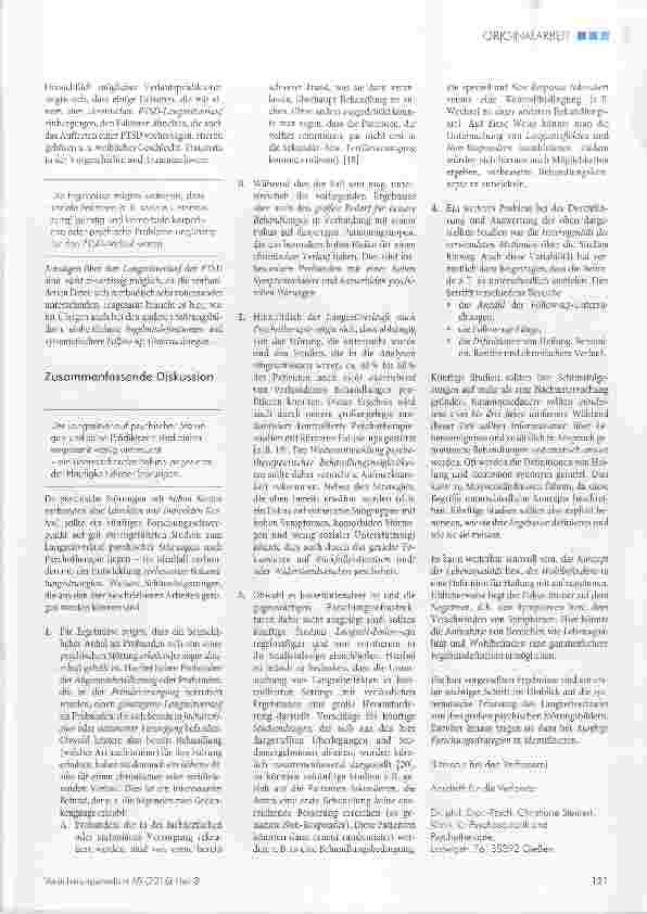 Vorschauseite 6: Der Langzeitverlauf psychischer Störungen und seine Prädiktoren zentrale Ergebnisse aus vier systematischen Ubersichtsarbeiten