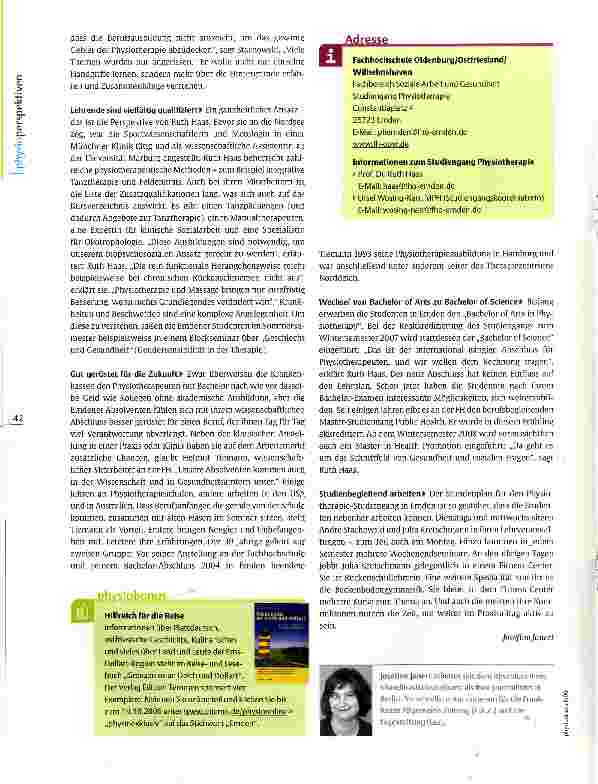 Vorschauseite 3: Studiengangführer Emden (Fachhochschule OOW)Studieren und Meer