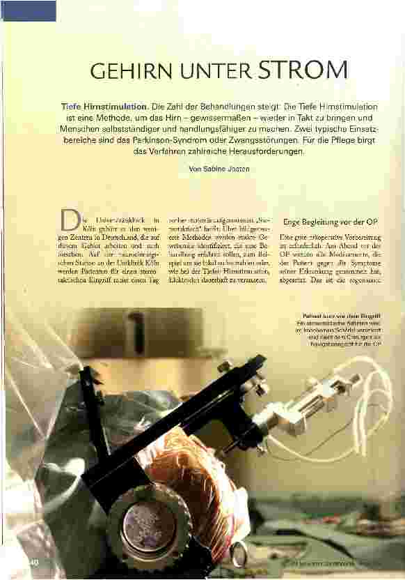 Vorschauseite 1: GEHIRN UNTER STROM