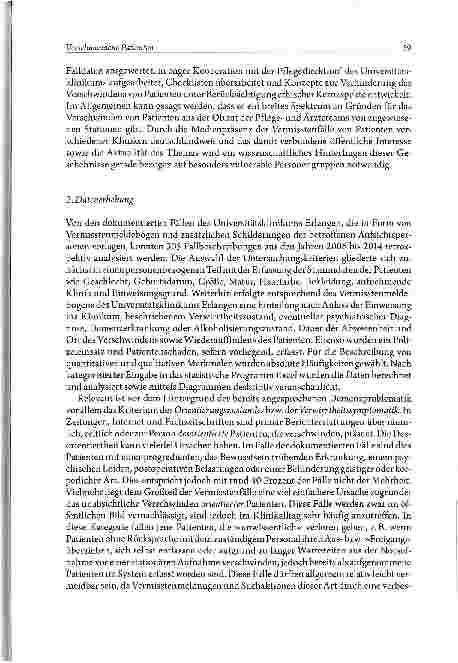 Vorschauseite 3: Verschwundene Patienten - Ethische Fragen klinischer ÜberwachungErgebnisse eines Erlanger Forschungsprojekts