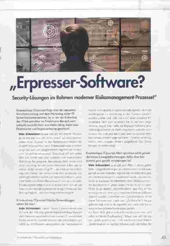 Vorschauseite 1: Erpresser-Software?