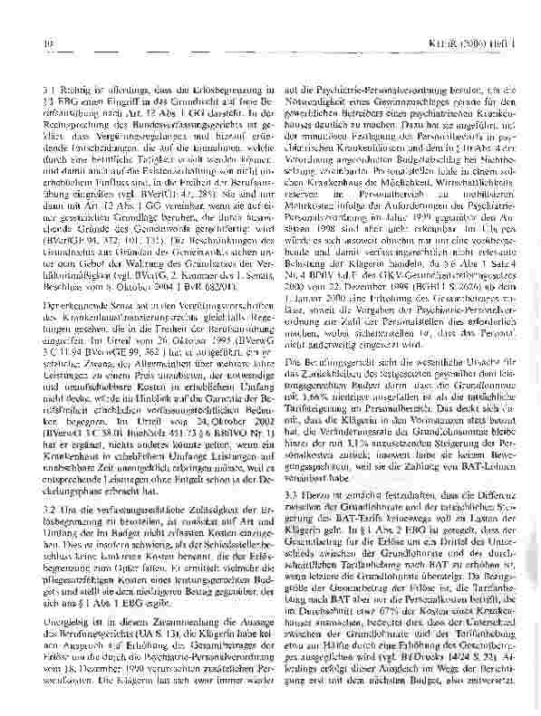 Vorschauseite 5: Deckelung der Krankenhauspflegesätze