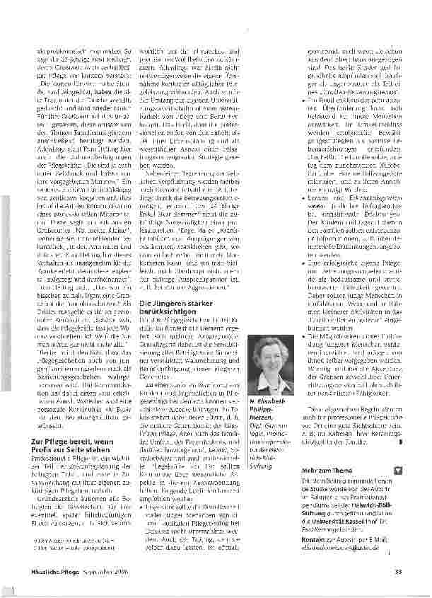 Vorschauseite 4: Früh erfahren, dass Pflege zu Hause gelingen kann