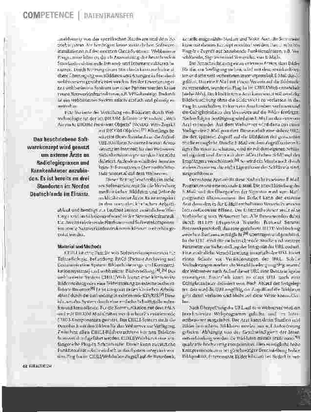 Vorschauseite 2: Verteilung medizinischer Bilddaten via Internet