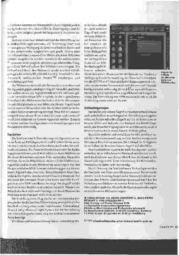 Vorschauseite 3: Verteilung medizinischer Bilddaten via Internet