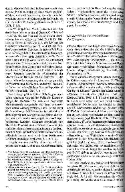 Vorschauseite 3: Krankenpflege und Macht - Anwendung sogenannter poststrukturalistischer Theorie auf die Analyse der Machtverhältnisse im Frauenberuf Krankenpflege