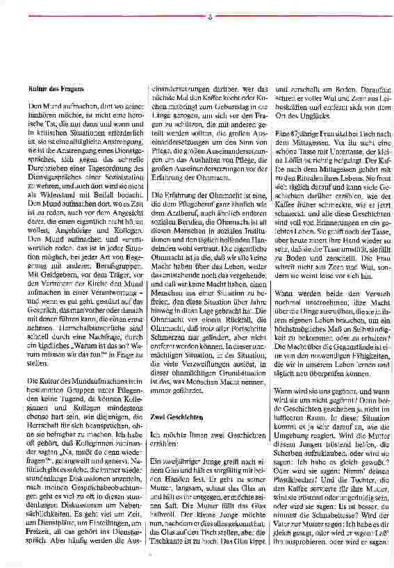 Vorschauseite 5: Abhängigkeiten erfordern, immer wieder den Mund aufzumachen Macht und Ohnmacht in der Pflege