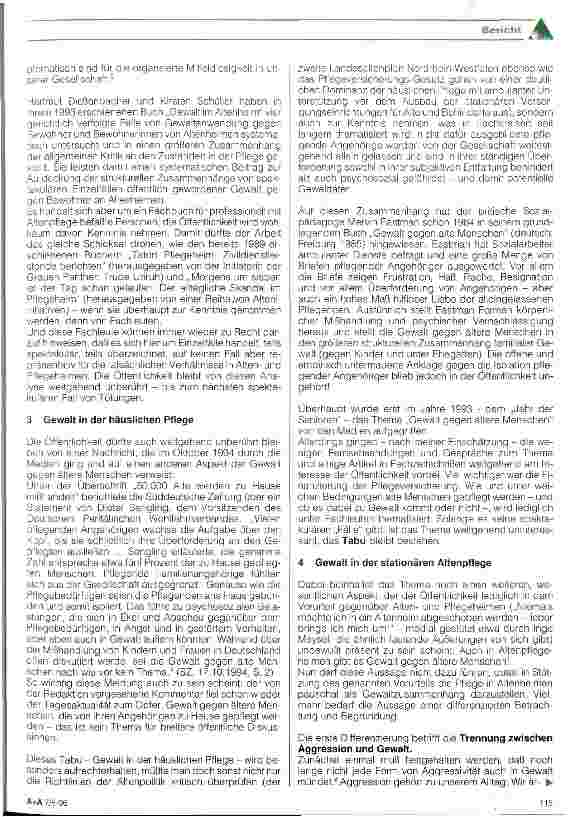 Vorschauseite 2: Gewalt gegen ältere Menschen