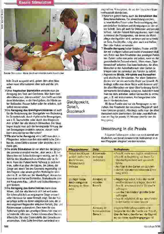 Vorschauseite 2: Den Körper als Ganzes spüren Die Basale Stimulation in der Pflege altersverwirrter Menschen