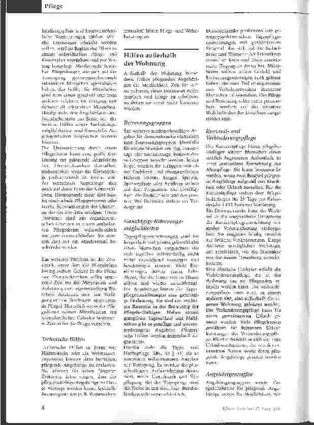Vorschauseite 3: Wenn es dem Partner zu viel wird - Entlastungsangebote für pflegende Angehörige von Demenzkranken