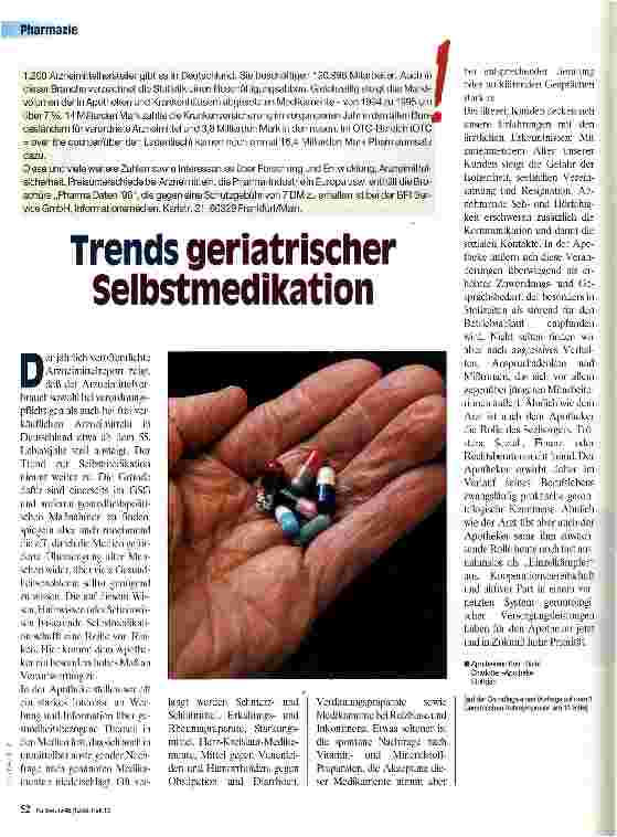 Vorschauseite 1: Trends geriatrischer Selbstmedikation