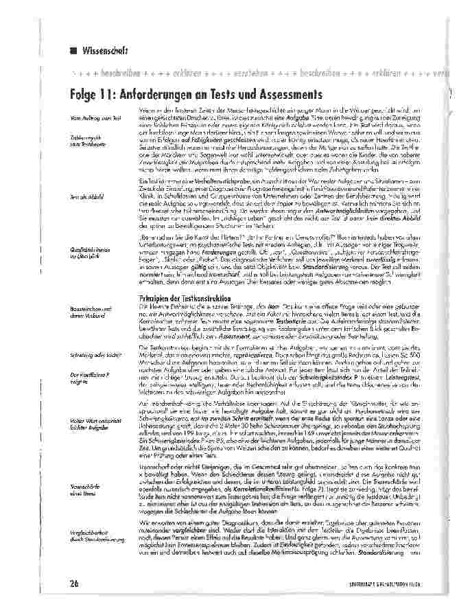 Vorschauseite 1: Folge 11: Anforderungen an Tests und Assessments