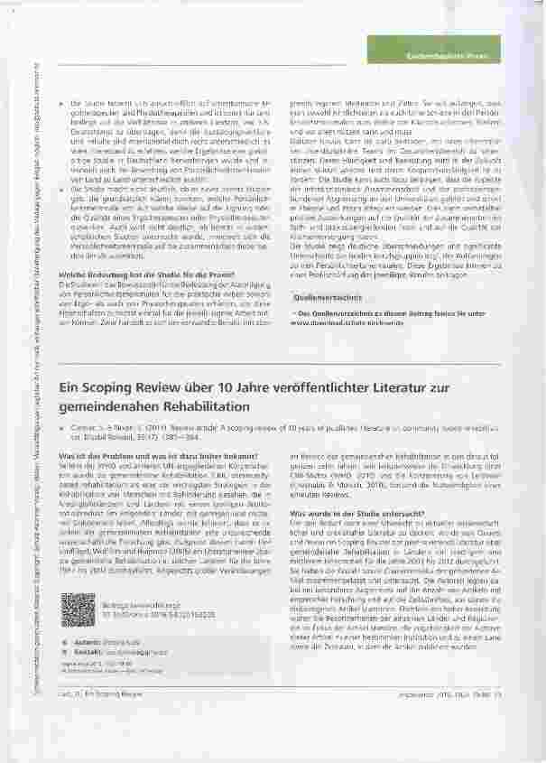 Vorschauseite 3: Eine vergleichende Untersuchung der Persönlichkeitsmerkmale zweier verwandter Heilberufe: Ergotherapie und Physiotherapie