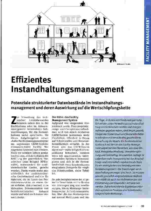 Vorschauseite 1: Effizientes Instandhaltungsmanagement
