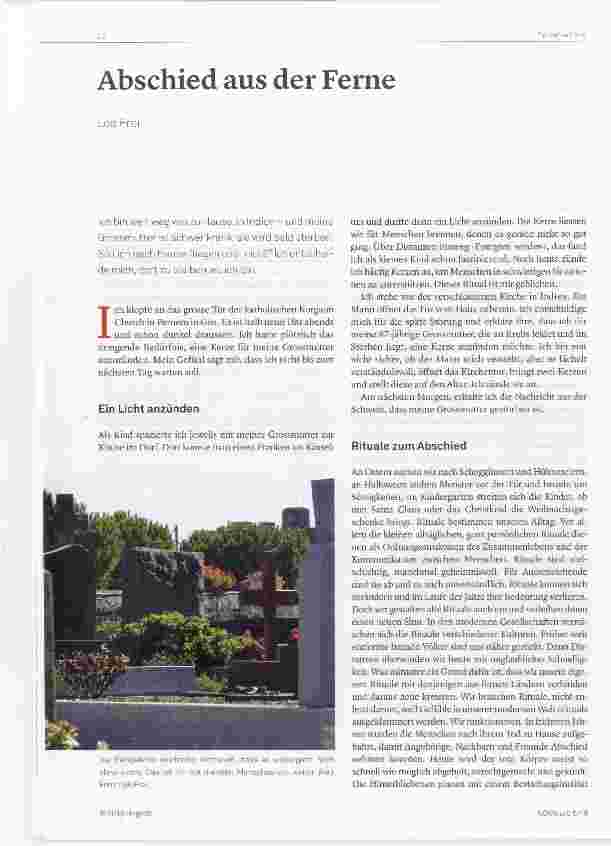 Vorschauseite 1: Abschied aus der Ferne