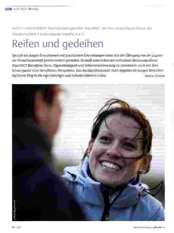 Vorschauseite 1: Reifen und gedeihen