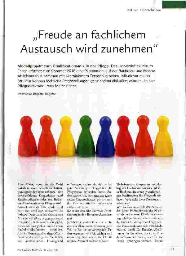 Vorschauseite 1: Freude an fachlichem Austausch wird zunehmen