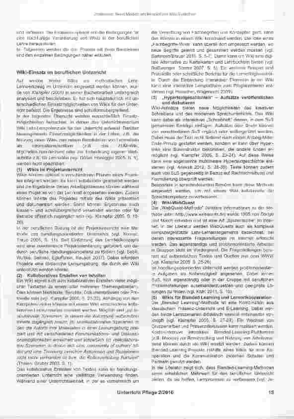 Vorschauseite 3: Neue Medien am Beispiel von Wiki-Systemen