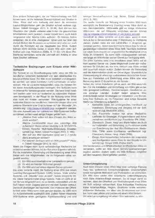 Vorschauseite 6: Neue Medien am Beispiel von Wiki-Systemen