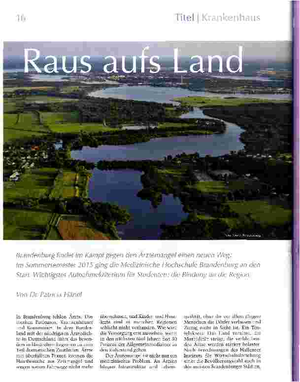 Vorschauseite 1: Raus aufs Land