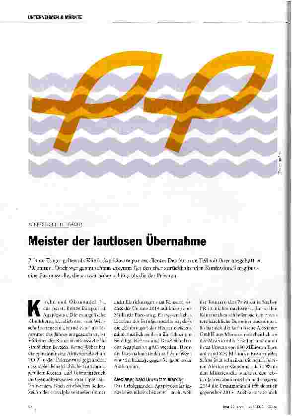Vorschauseite 1: Meister der lautlosen Übernahme
