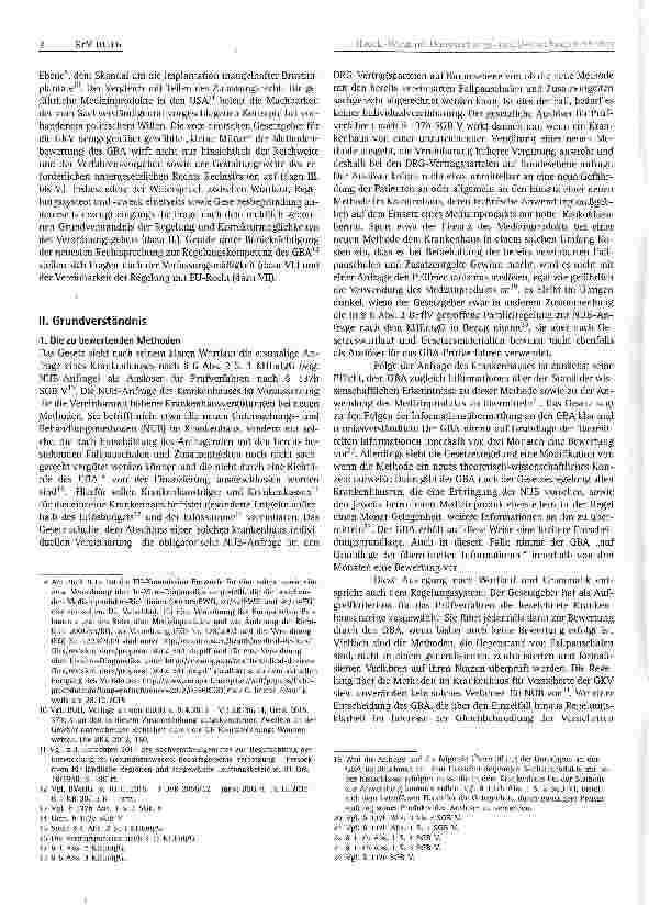 Vorschauseite 2: Bewertung neuer Untersuchungsund Behandlungsmethoden mit Medizinprodukten hoher Risikoklasse in der stationären Versorgung