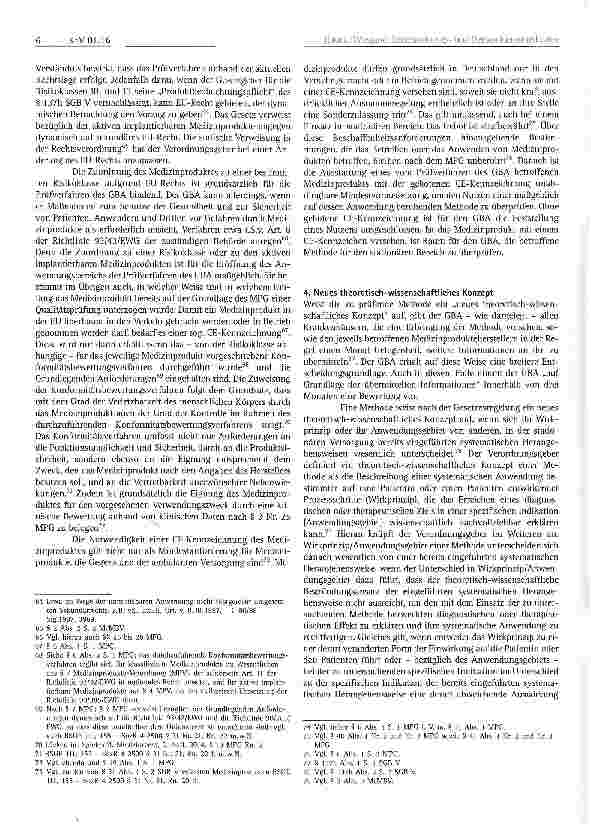 Vorschauseite 6: Bewertung neuer Untersuchungsund Behandlungsmethoden mit Medizinprodukten hoher Risikoklasse in der stationären Versorgung