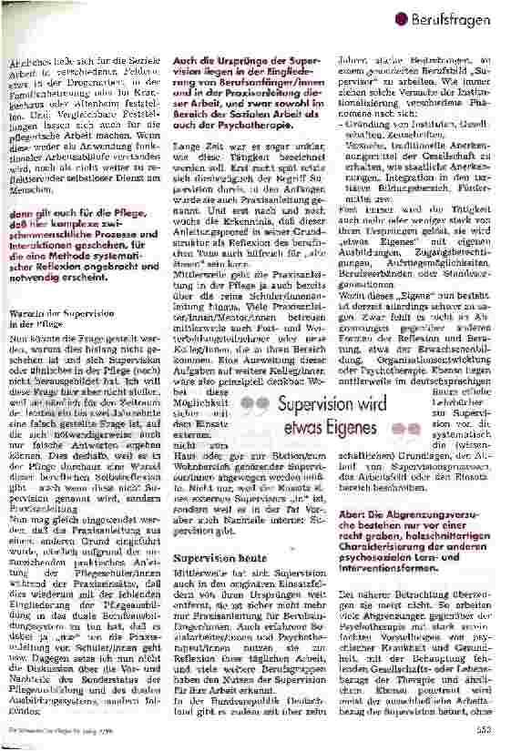 Vorschauseite 2: Supervision in der Pflege