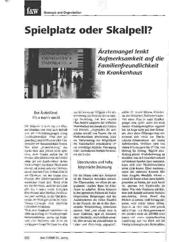 Vorschauseite 1: Spielplatz oder Skalpell?