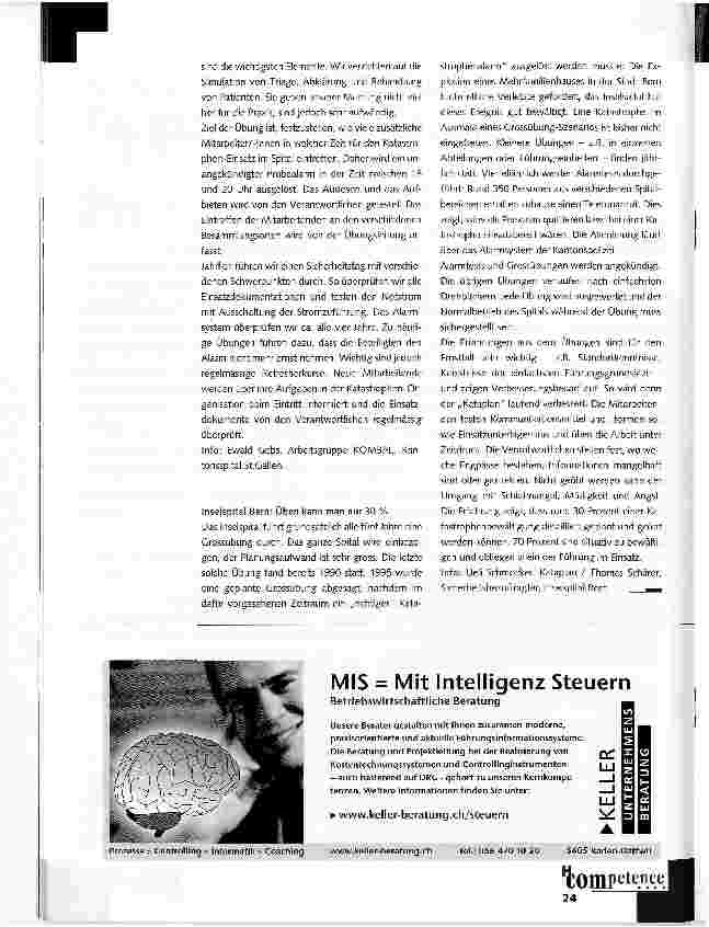 Vorschauseite 2: Katastrophenübung: was bringt sie?