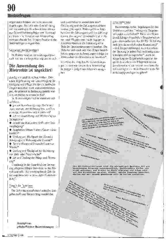 Vorschauseite 2: Grundsätze zur Heimvertragsgestaltung