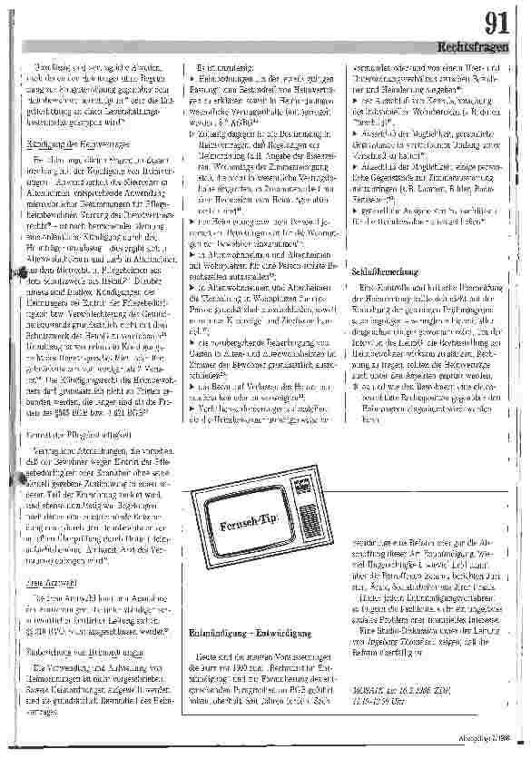Vorschauseite 3: Grundsätze zur Heimvertragsgestaltung