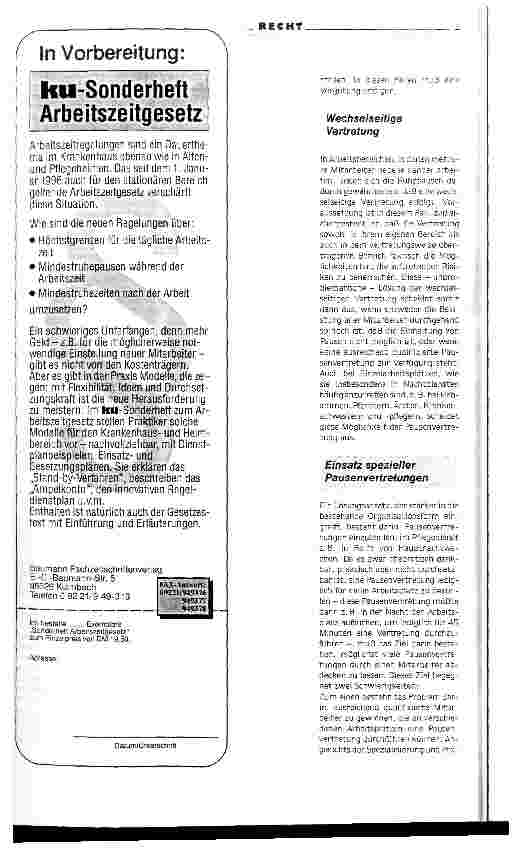 Vorschauseite 2: Auswege aus der Arbeitszeitfalle - Teil 1 Schwierigkeiten bei der Umsetzung des Arbeitszeitgesetzes