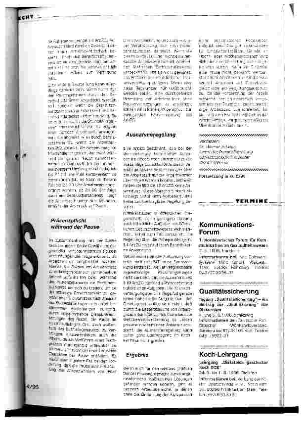 Vorschauseite 4: Auswege aus der Arbeitszeitfalle - Teil 1 Schwierigkeiten bei der Umsetzung des Arbeitszeitgesetzes