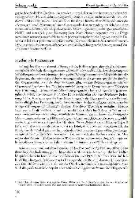Vorschauseite 3: Eine kleine Phänomenologie des Helfens -Versuch über Husserl
